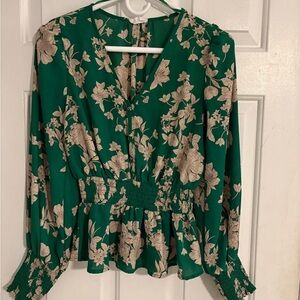 Sienna Sky Green Floral Blouse